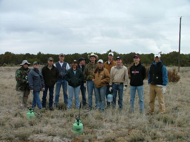 2005 NMSU Range Club herbicide spray team